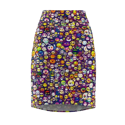 Mosaic Moods on a Pencil Skirt