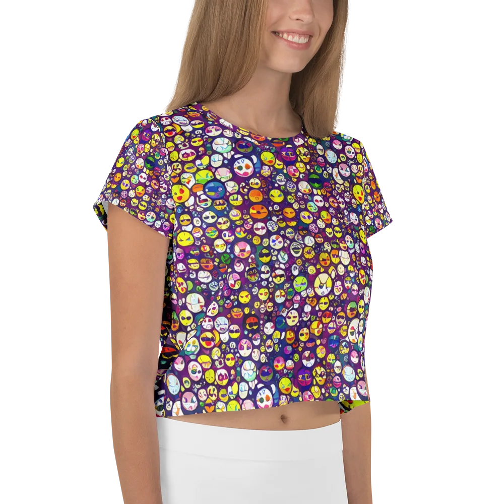 Mosaic Moods on Crop Tee — Right