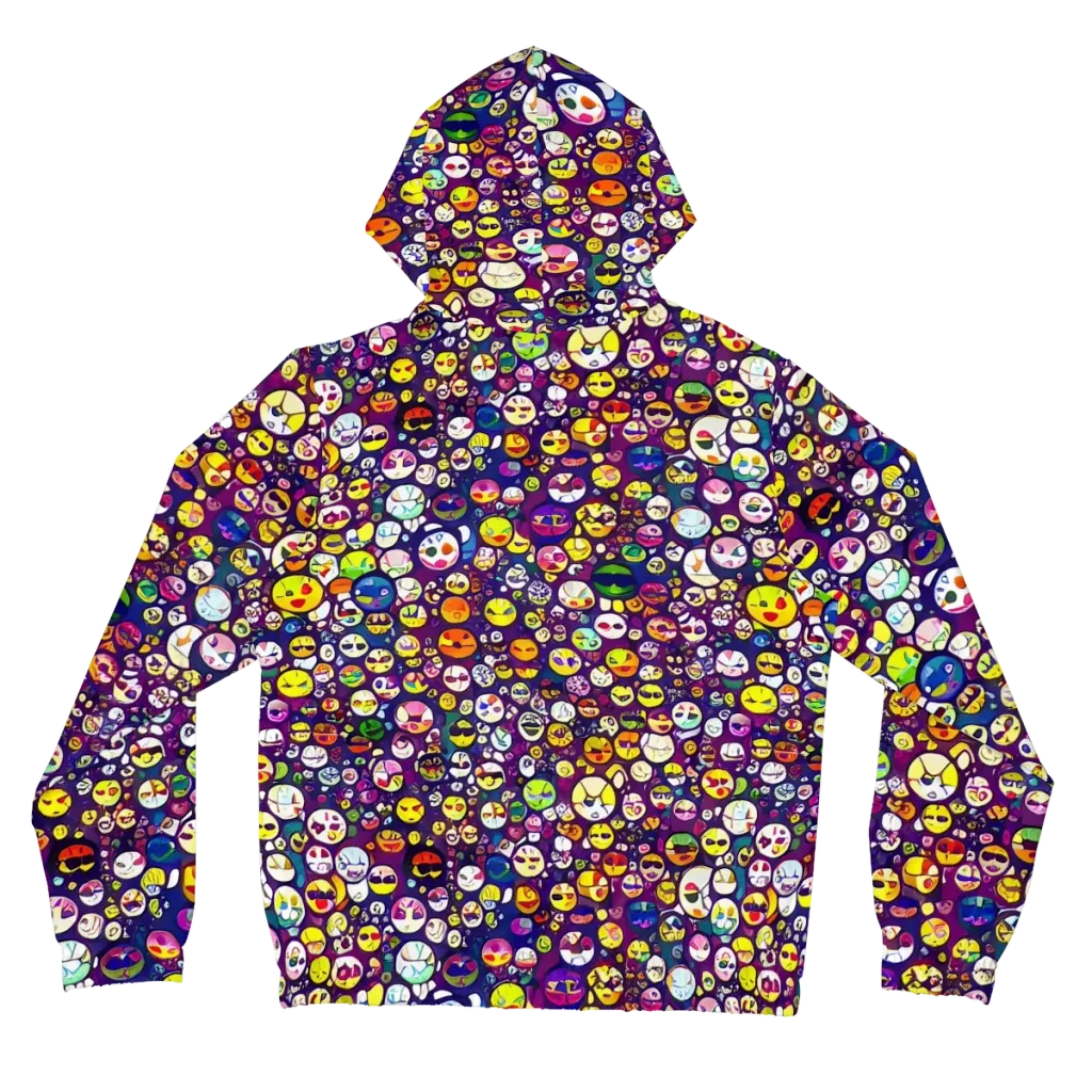 Mosaic Moods on Women's Full-Zip Hoodie — Back