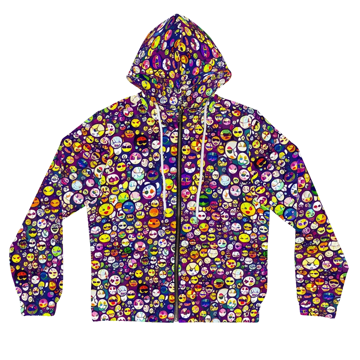 Mosaic Moods on Women's Full-Zip Hoodie — Front