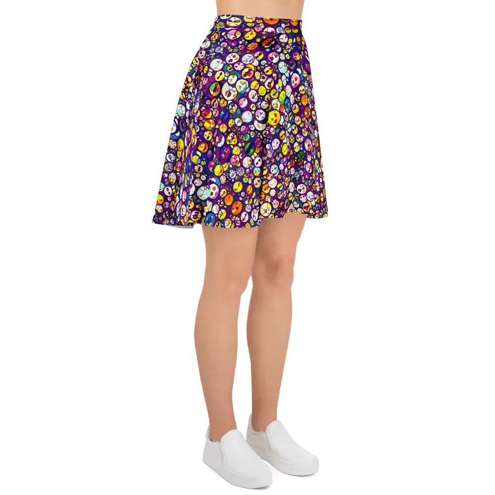 Mosaic Moods on Skater Skirt — Right