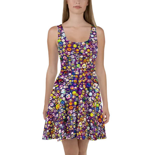 Mosaic Moods on a Skater Dress