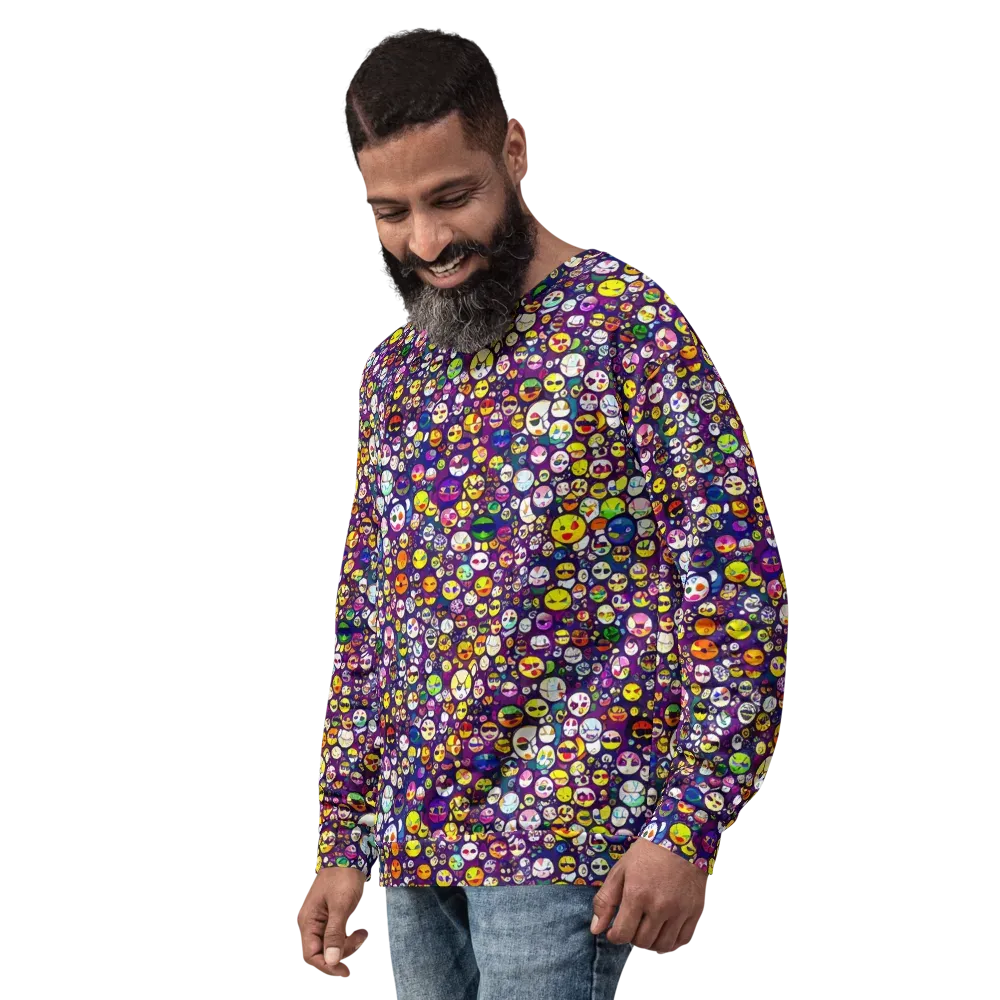 Mosaic Moods on Sweatshirt — Left Front