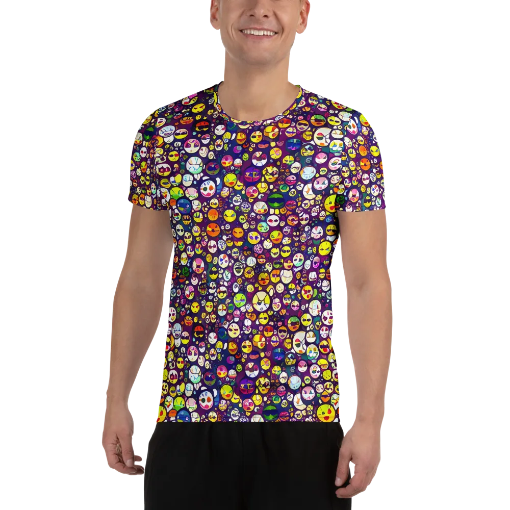 Mosaic Moods on Men's Athletic T-Shirt — Front
