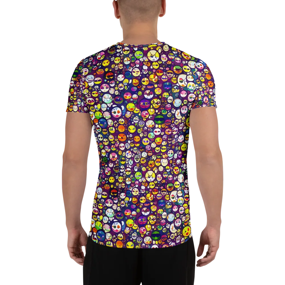 Mosaic Moods on Men's Athletic T-Shirt — Back