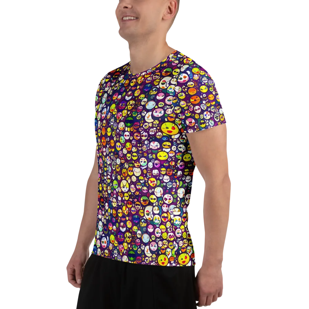 Mosaic Moods on Men's Athletic T-Shirt — Left