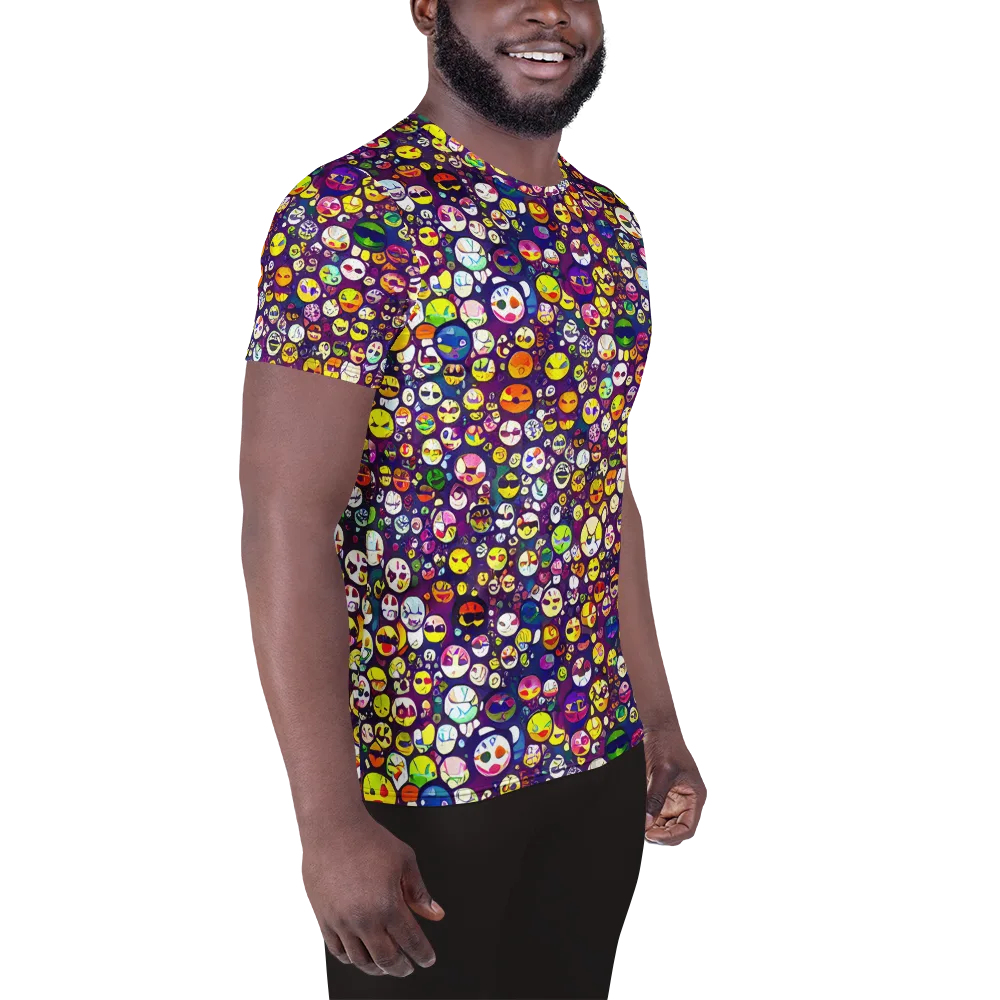 Mosaic Moods on Men's Athletic T-Shirt — Right