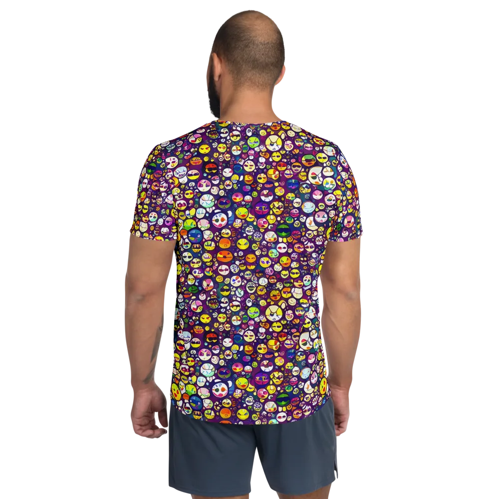 Mosaic Moods on Men's Athletic T-Shirt — Back