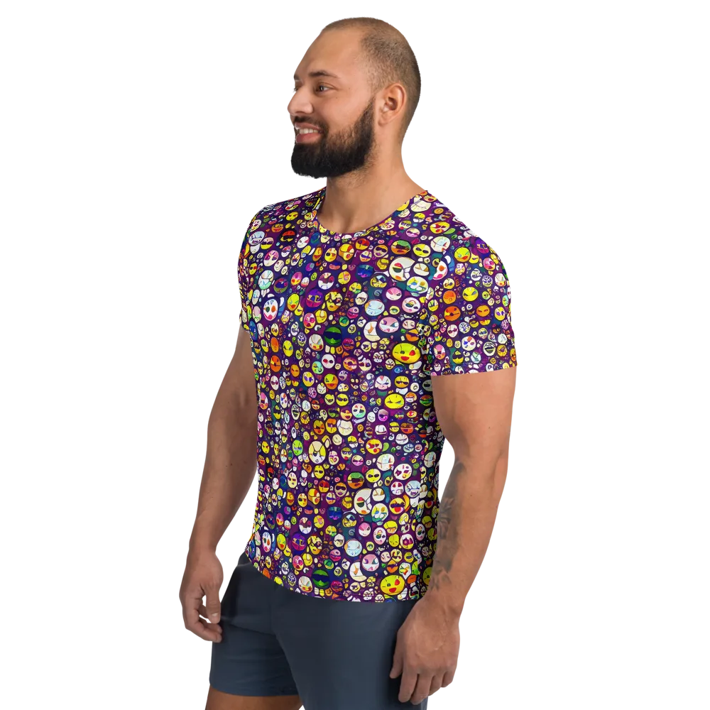 Mosaic Moods on Men's Athletic T-Shirt — Left