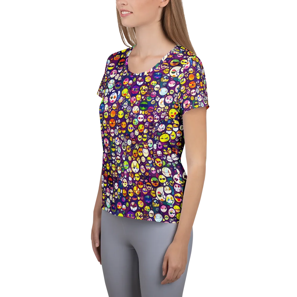 Mosaic Moods on Women's Athletic T-Shirt — Left