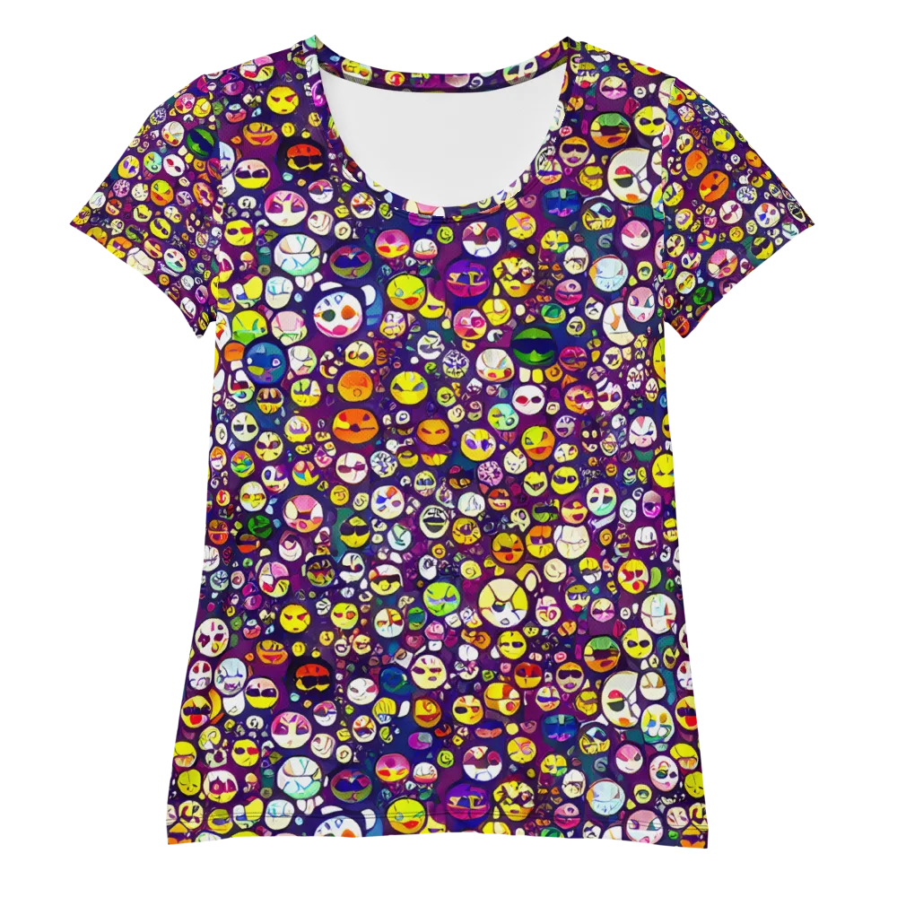 Mosaic Moods on Women's Athletic T-Shirt — Front