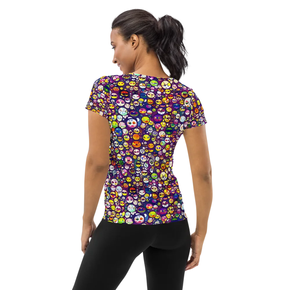 Mosaic Moods on Women's Athletic T-Shirt — Back