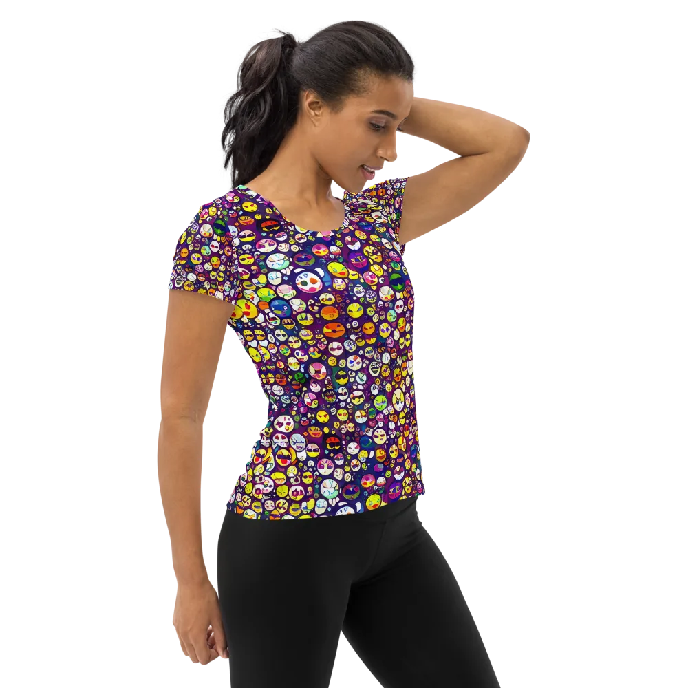 Mosaic Moods on Women's Athletic T-Shirt — Right