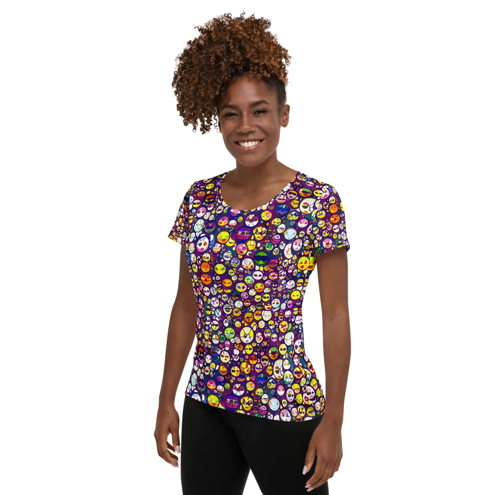 Mosaic Moods on Women's Athletic T-Shirt — Left