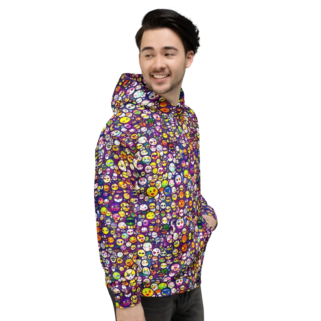 Mosaic Moods on Hoodie — Right