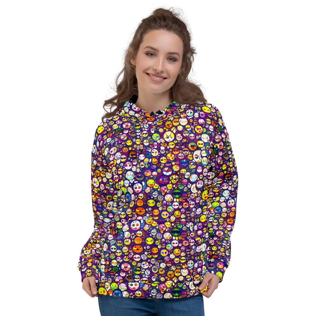 Mosaic Moods on Hoodie — Front