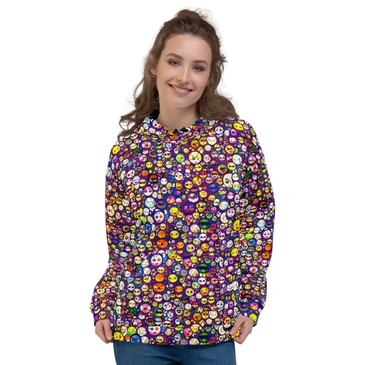 Mosaic Moods on a Hoodie