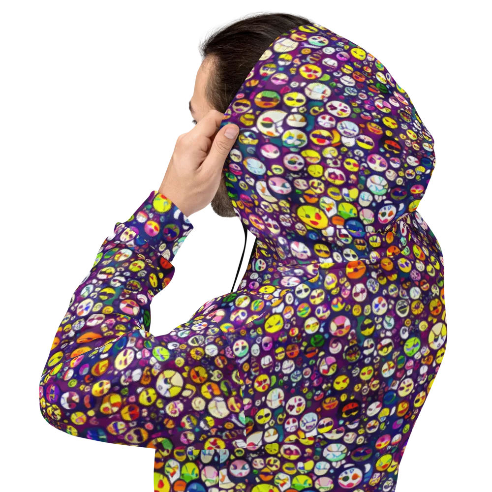 Mosaic Moods on Hoodie — Back