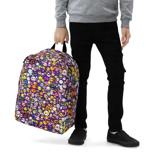 Mosaic Moods on a Minimalist Backpack