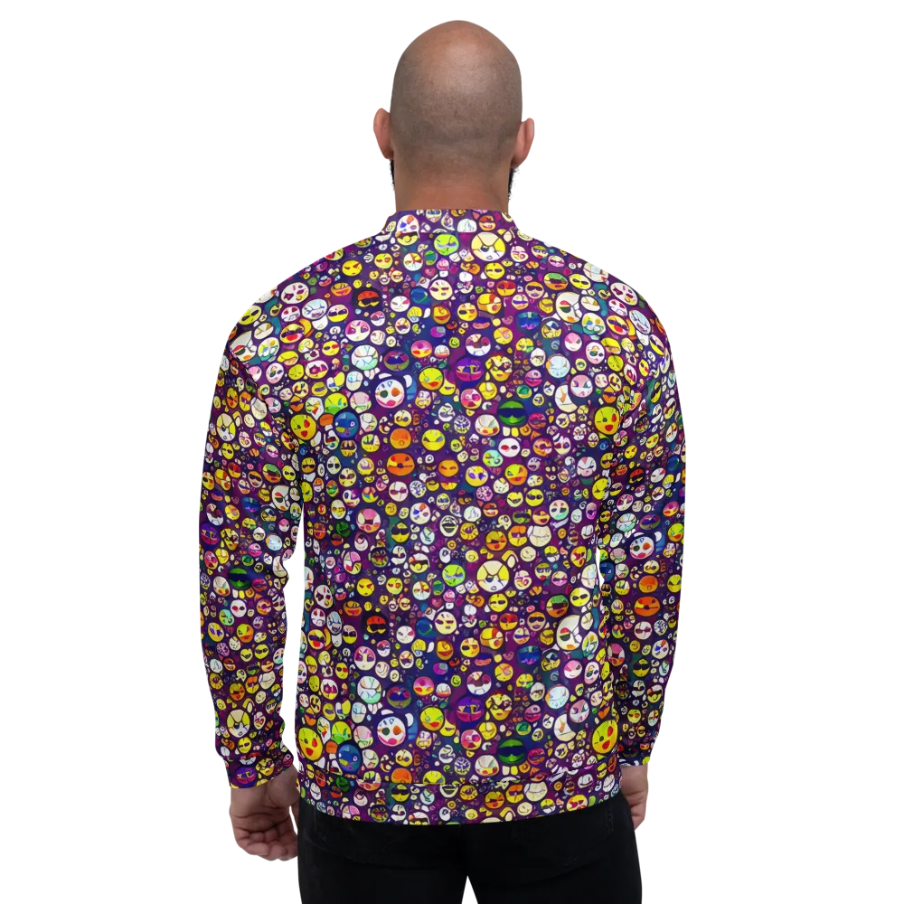 Mosaic Moods on Bomber Jacket — Back