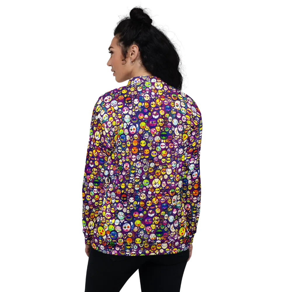 Mosaic Moods on Bomber Jacket — Back