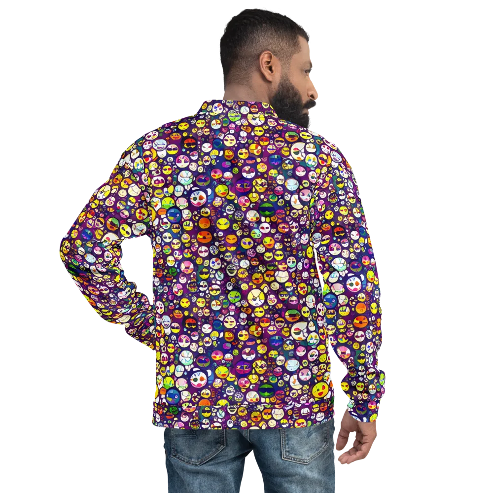 Mosaic Moods on Bomber Jacket — Back