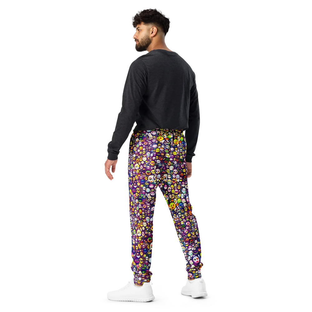 Mosaic Moods on Men's Joggers — Back