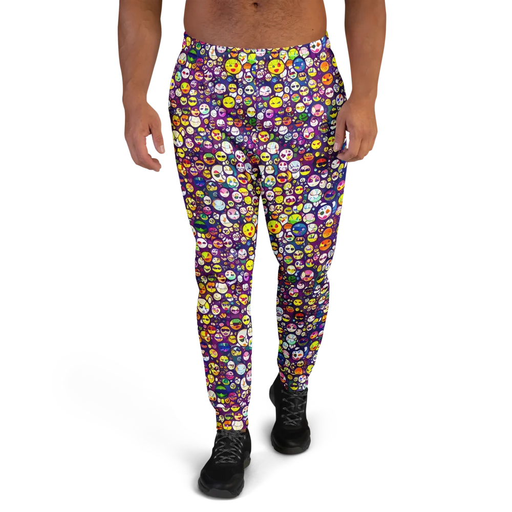 Mosaic Moods on Men's Joggers — Front