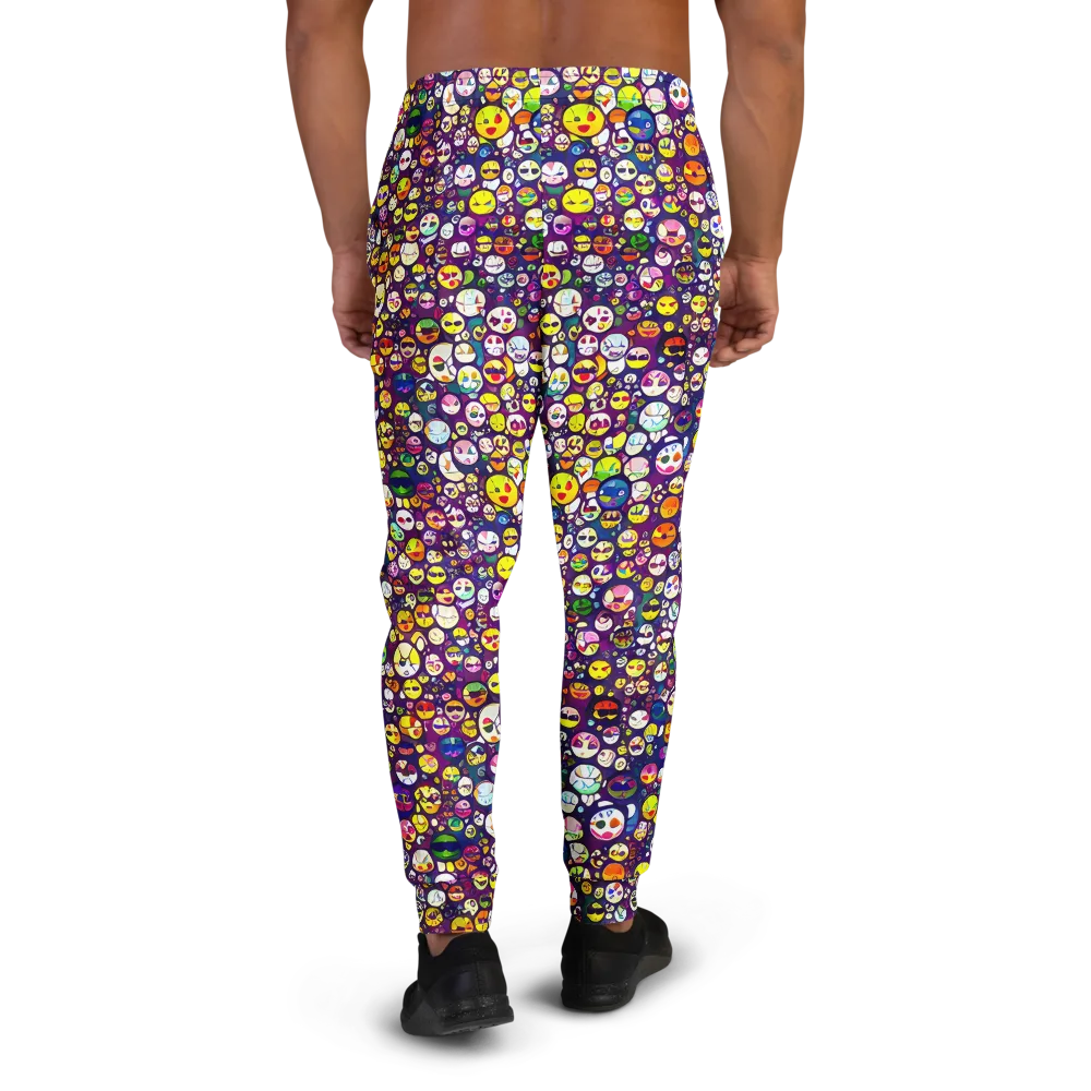 Mosaic Moods on Men's Joggers — Back