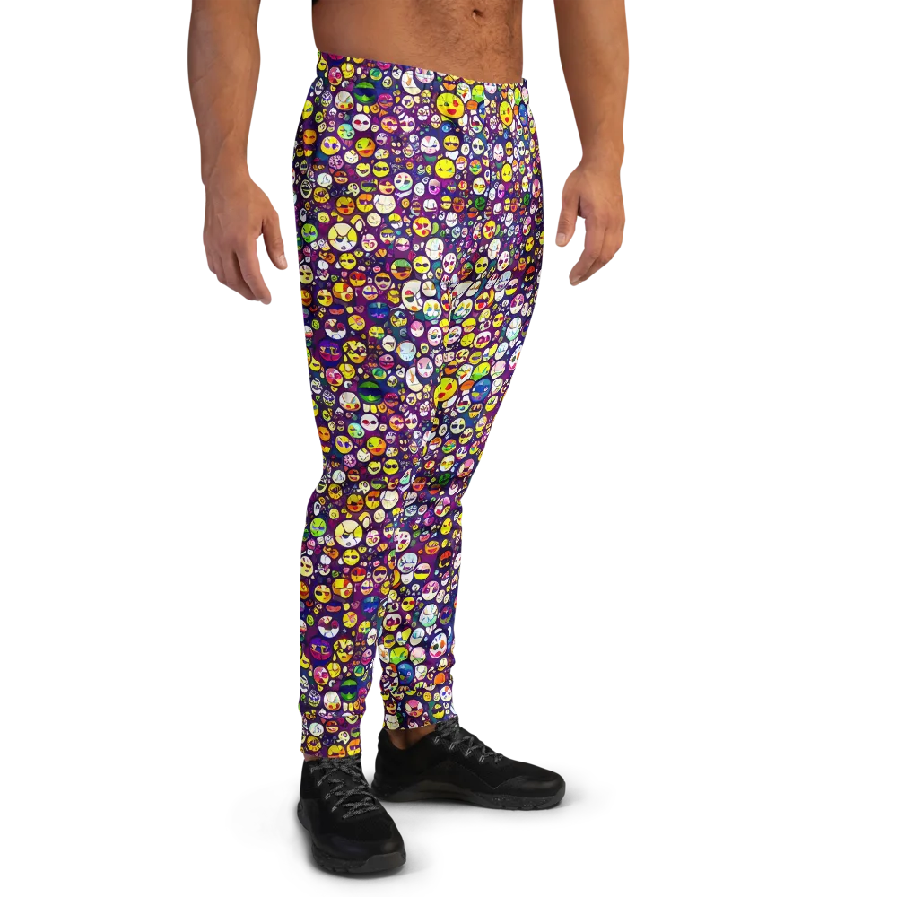 Mosaic Moods on Men's Joggers — Right