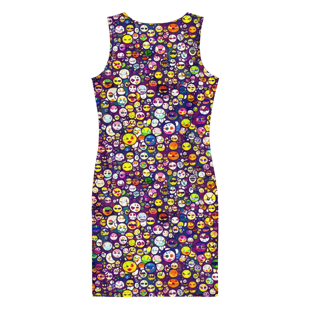 Mosaic Moods on Bodycon Dress — Back
