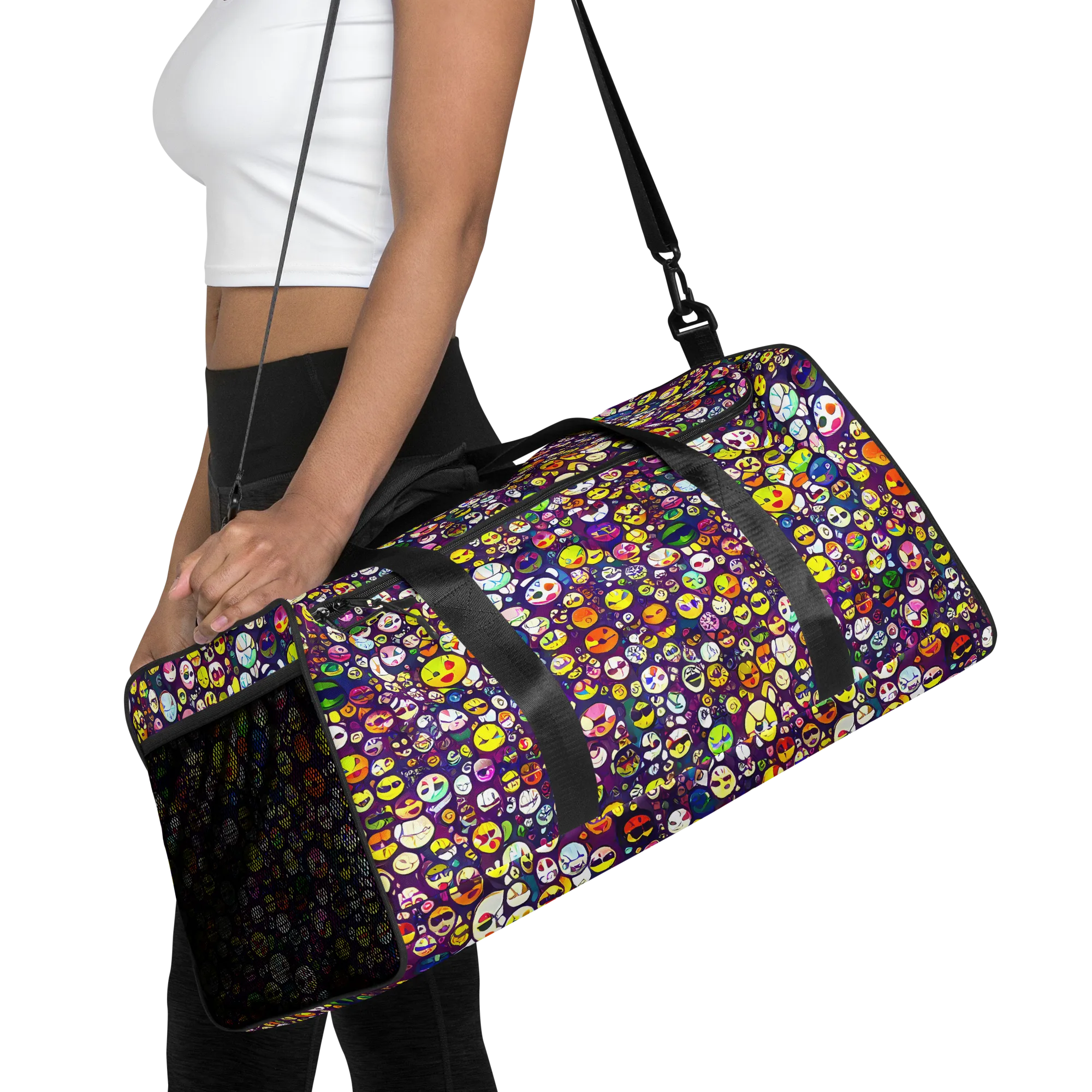 Mosaic Moods on Duffle Bag — Front