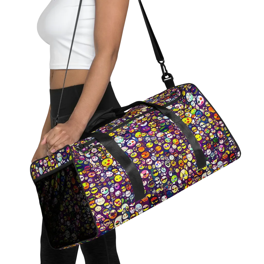 Mosaic Moods on Duffle Bag — Front