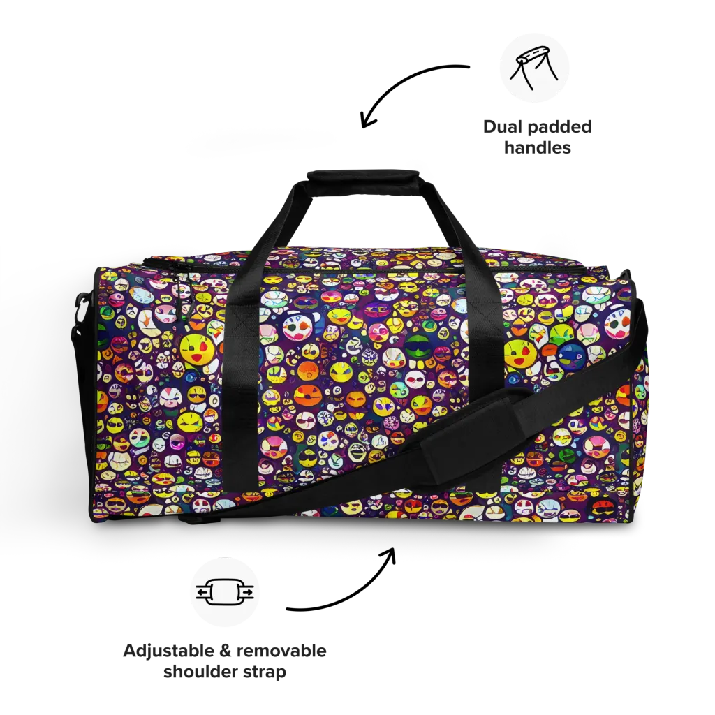 Mosaic Moods on Duffle Bag — Front