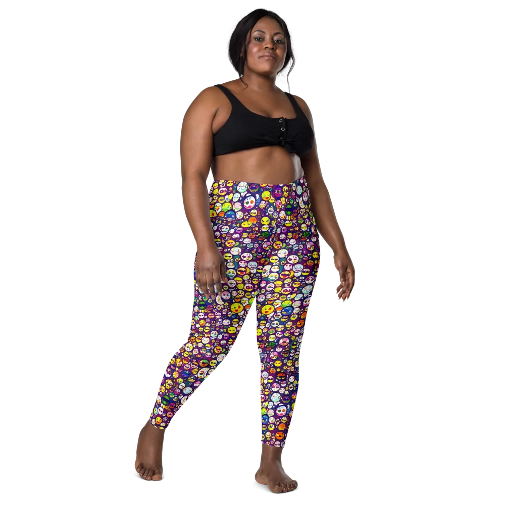 Mosaic Moods on Leggings with Pockets — Front