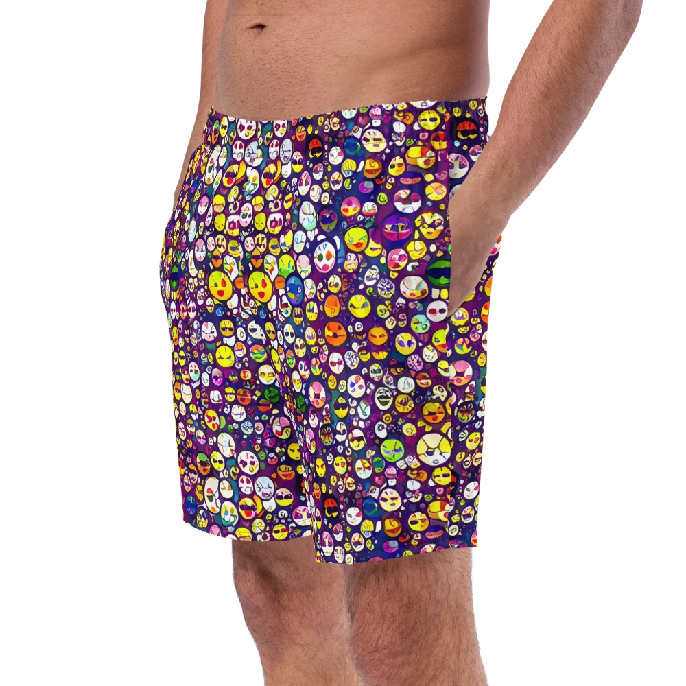 Mosaic Moods on Swim Trunks — Left Front