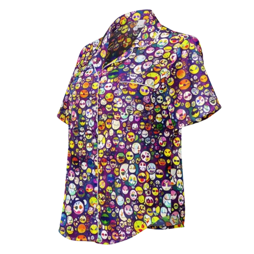 Mosaic Moods on a Women's Short Sleeve Pajama Top