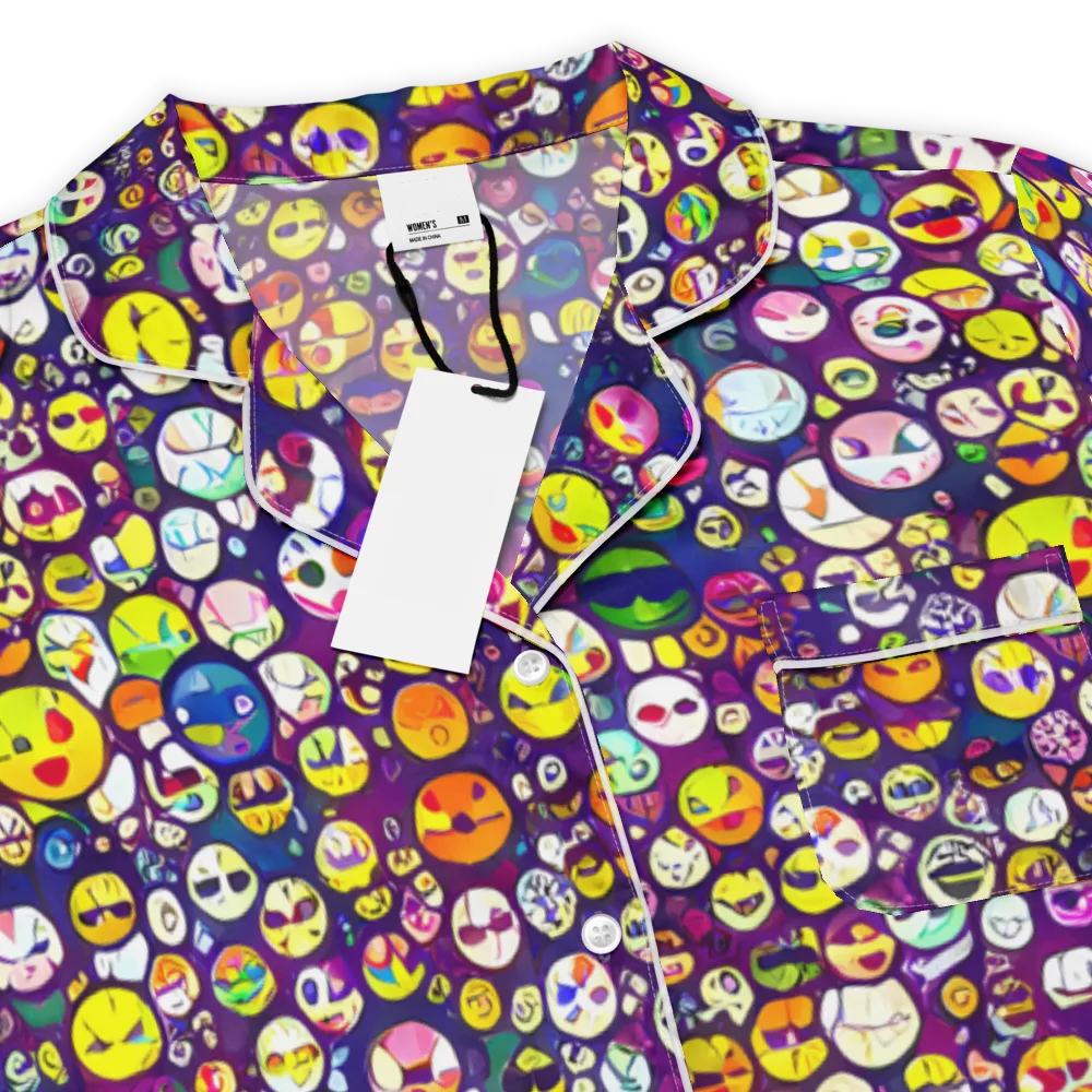 Mosaic Moods on Women's Short Sleeve Pajama Top — Product details