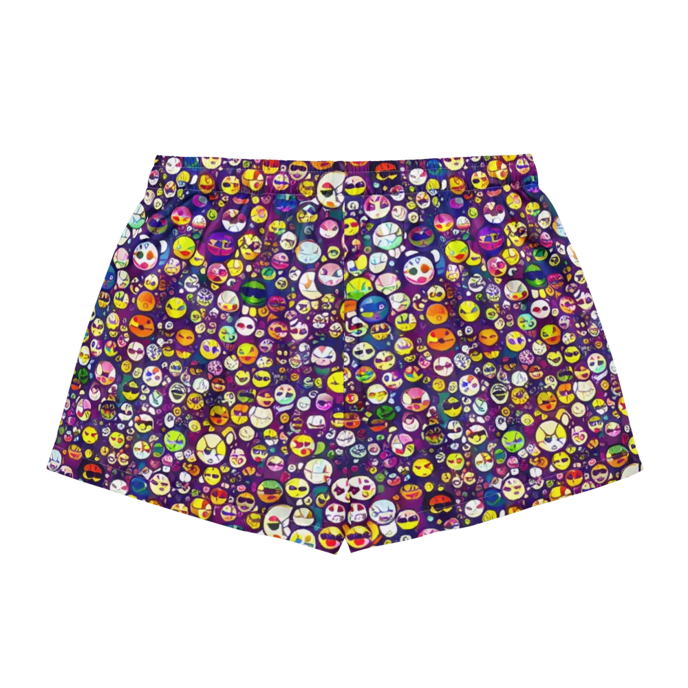 Mosaic Moods on Women's Pajama Shorts — Back