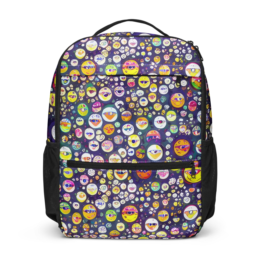 Whimsical Eyescape on Utility Backpack — Front