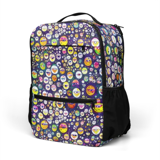 Whimsical Eyescape on a Utility Backpack