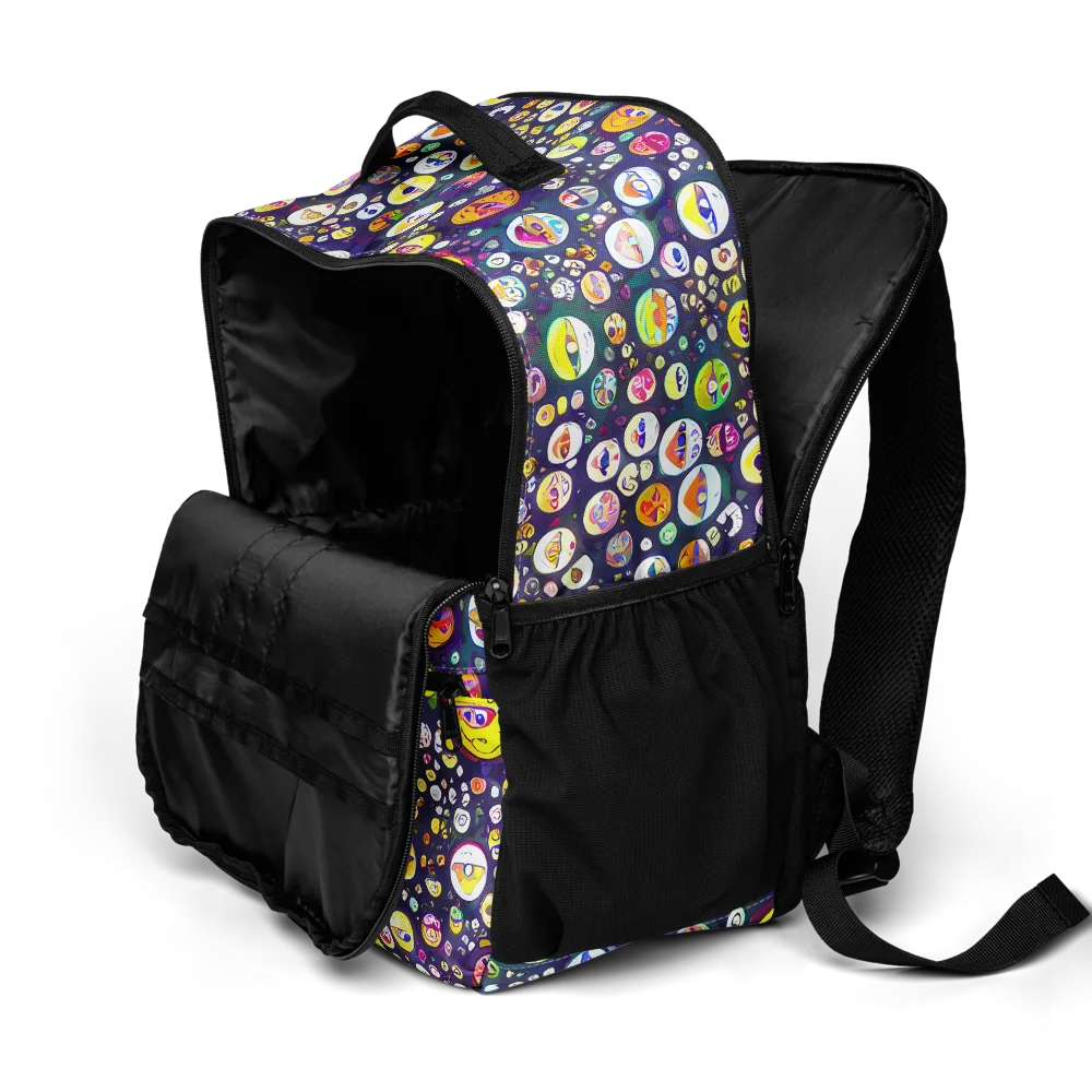 Whimsical Eyescape on Utility Backpack — Product details 2