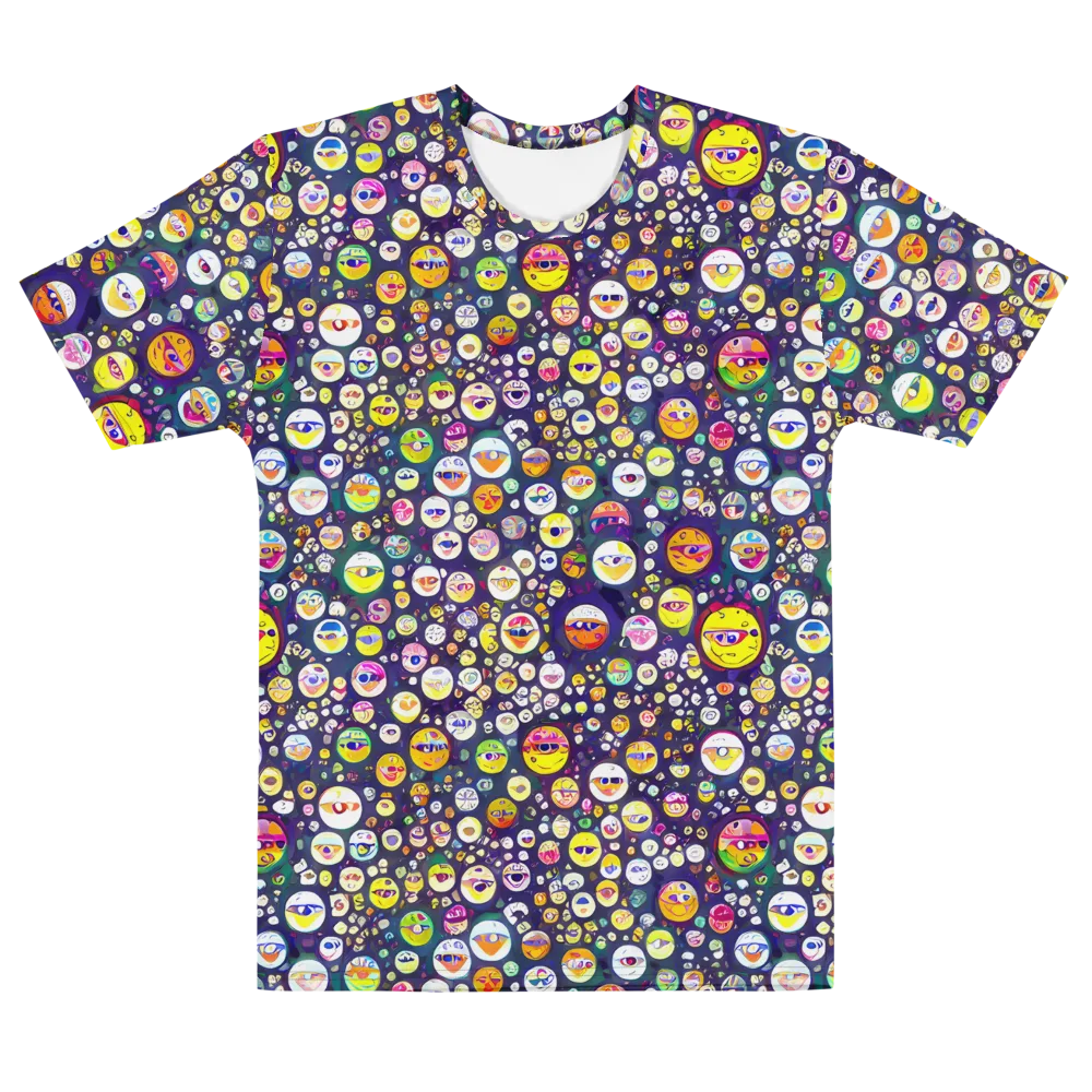 Whimsical Eyescape on Men's Cotton Crew Neck T-Shirt — Front