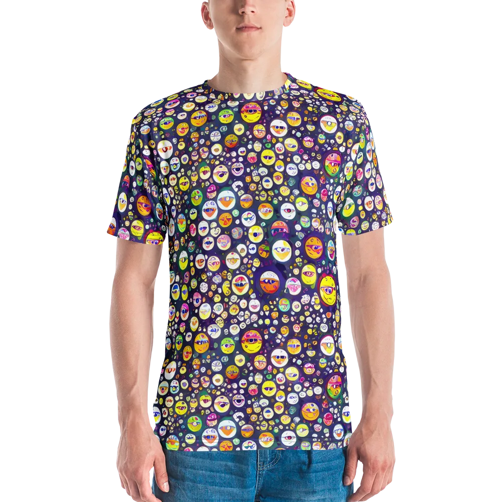 Whimsical Eyescape on Men's Crew Neck T-Shirt — Front