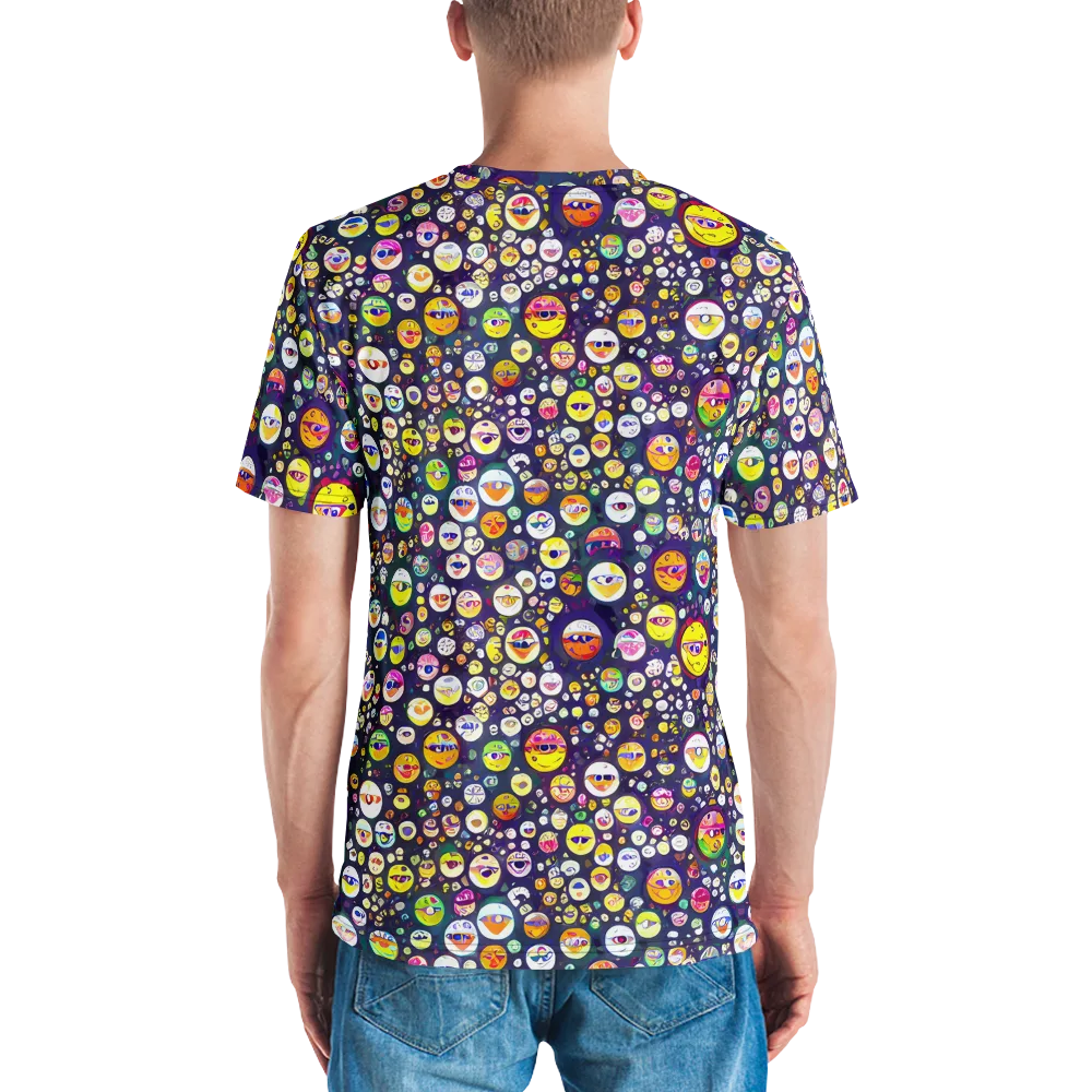 Whimsical Eyescape on Men's Crew Neck T-Shirt — Back