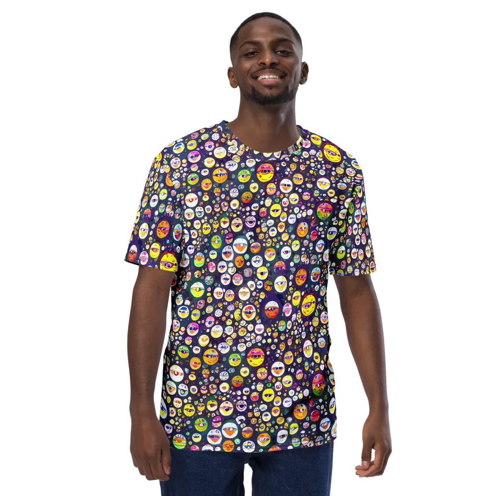 Whimsical Eyescape on Men's Crew Neck T-Shirt — Front