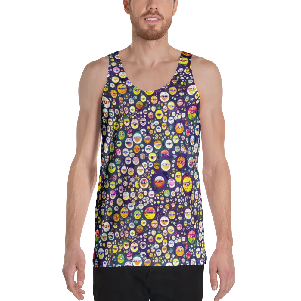 Whimsical Eyescape on Men's Tank Top — Front