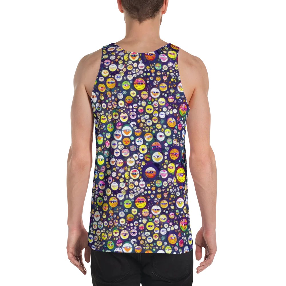 Whimsical Eyescape on Men's Tank Top — Back