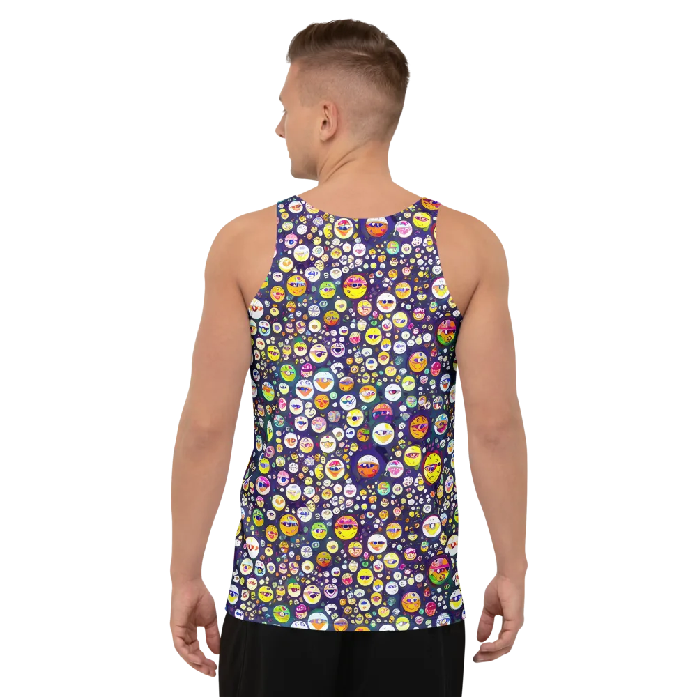 Whimsical Eyescape on Men's Tank Top — Back