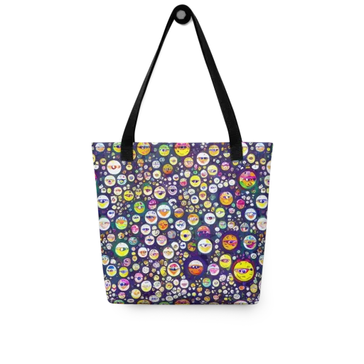 Whimsical Eyescape on a Tote Bag